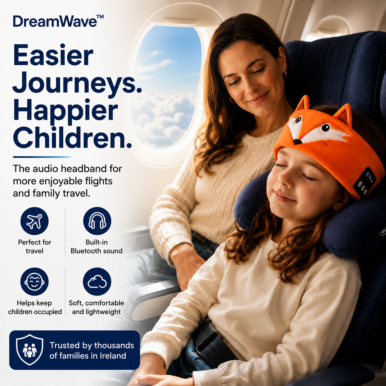DreamWave™ Kids Travel Headband